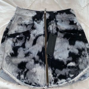 Carmar denim bleached skirt